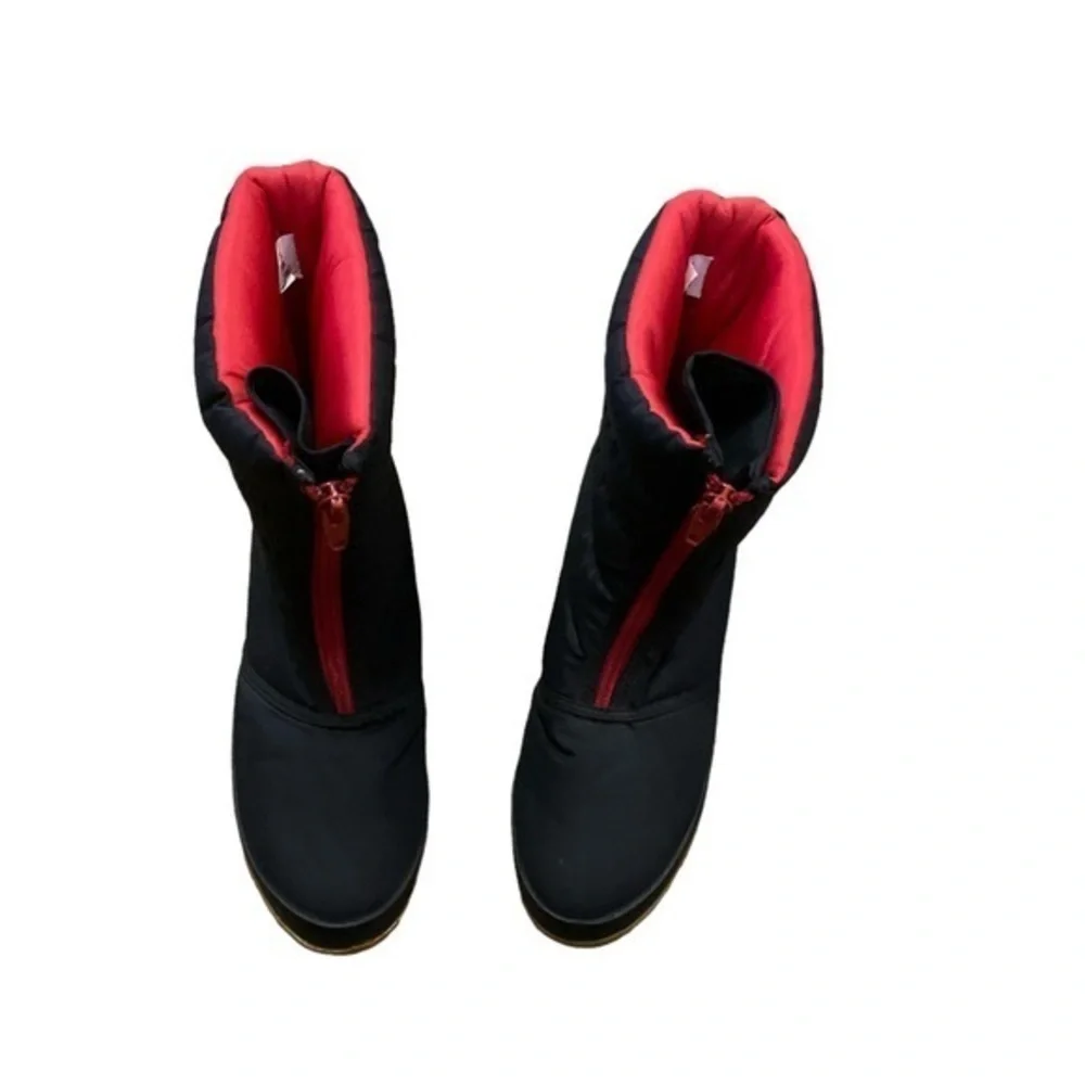 Vintage Women’s 80s Balloons Boots Winter‎ Snow Puffy Black Quilted Size 6
